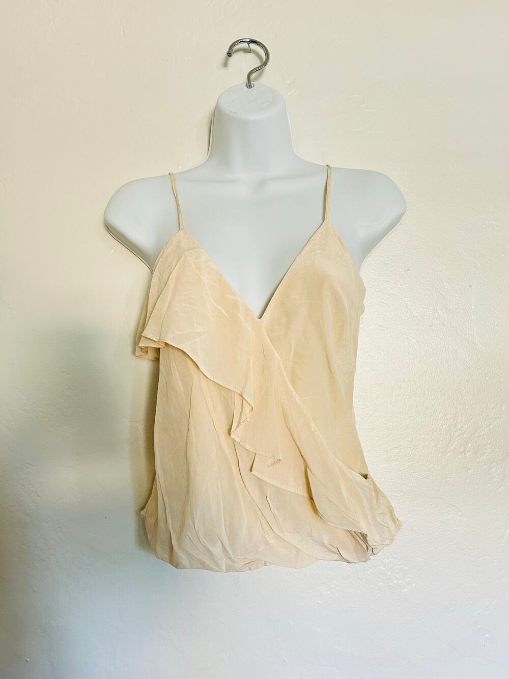 Bebe Cream Silk Top